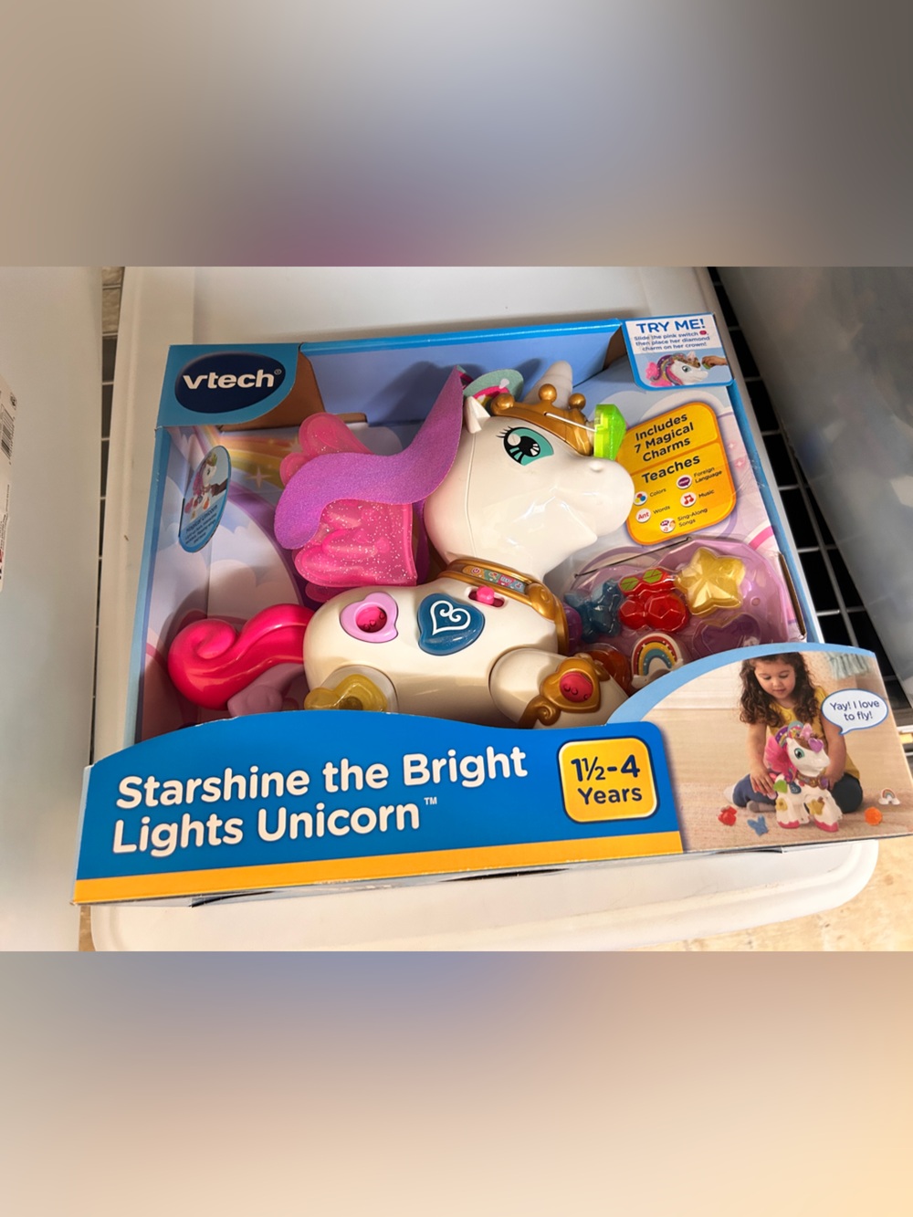 VTech Starshine the Bright Lights Unicorn toy